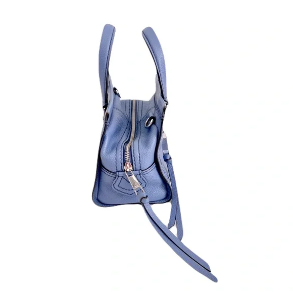 Marc Jacobs Cornflower Blue Leather ‘Mini Cruiser’ Crossbody Satchel SAMPLE - Picture 5 of 14